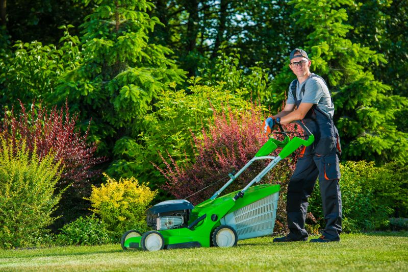 Lawn Care Equipment in Use