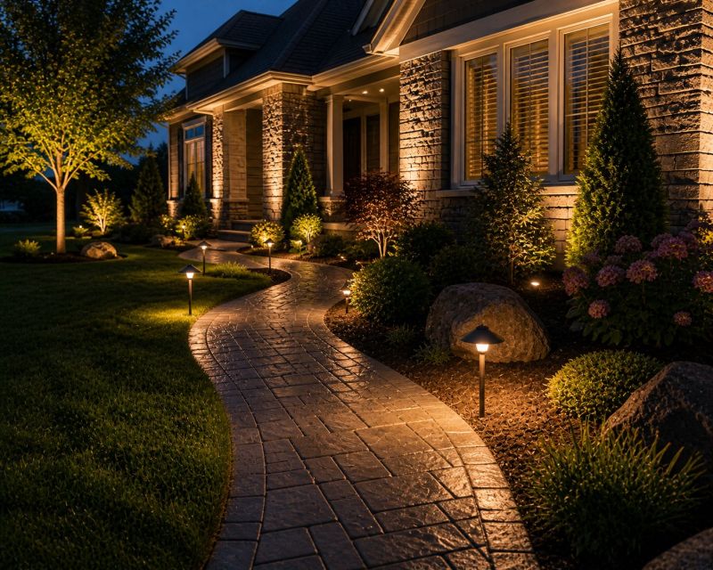 Garden Lighting Installation in Overland Park, KS