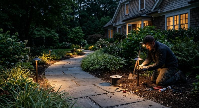 Pond Lighting Installation in Denver, CO